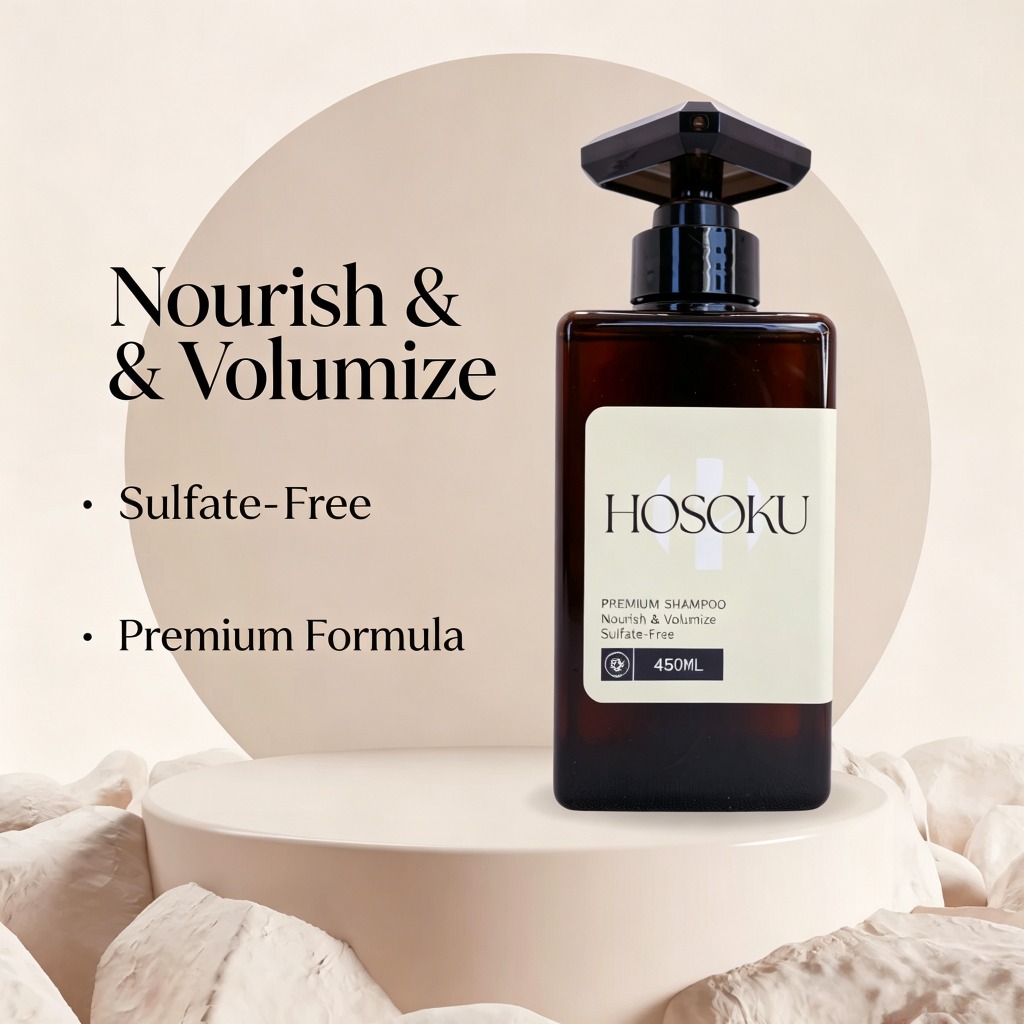 Hosoku Shampoo—Anti‑Hair Fall, Japanese