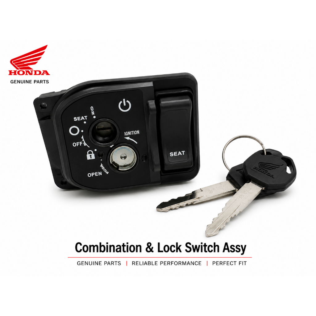 Honda Genuine Ignition Switch Assembly / Key Set 35100K60B61 for Click ...