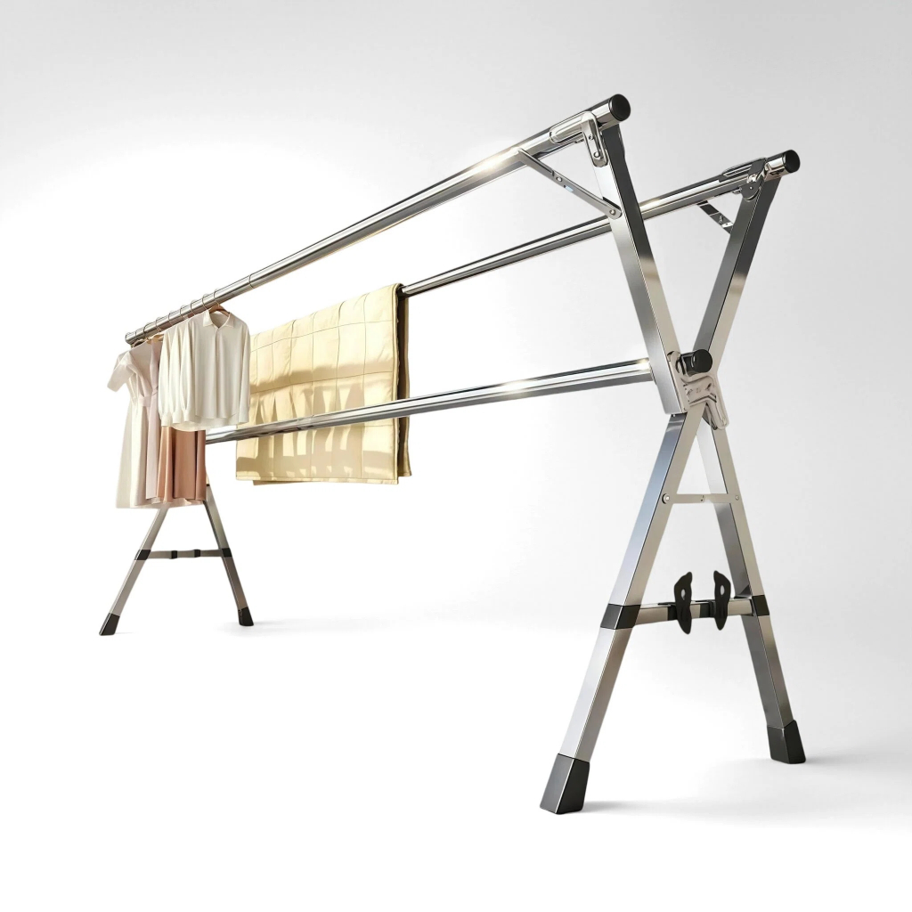 Foldable Sampayan Stainless Steel Drying Rack Indoor Outdoor Space ...