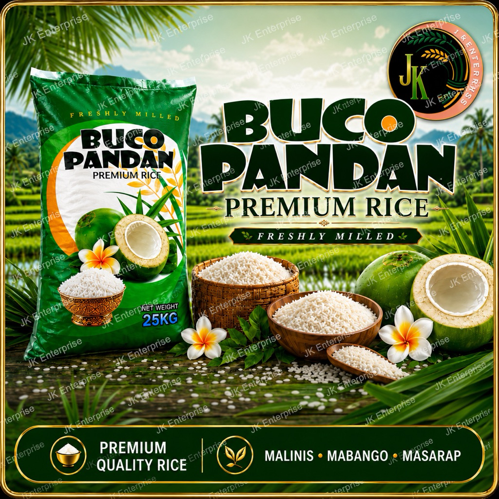 BUCO PANDAN PREMIUM RICE 25KG (PREMIUM QUALITY RICE) (BG) | Shopee ...