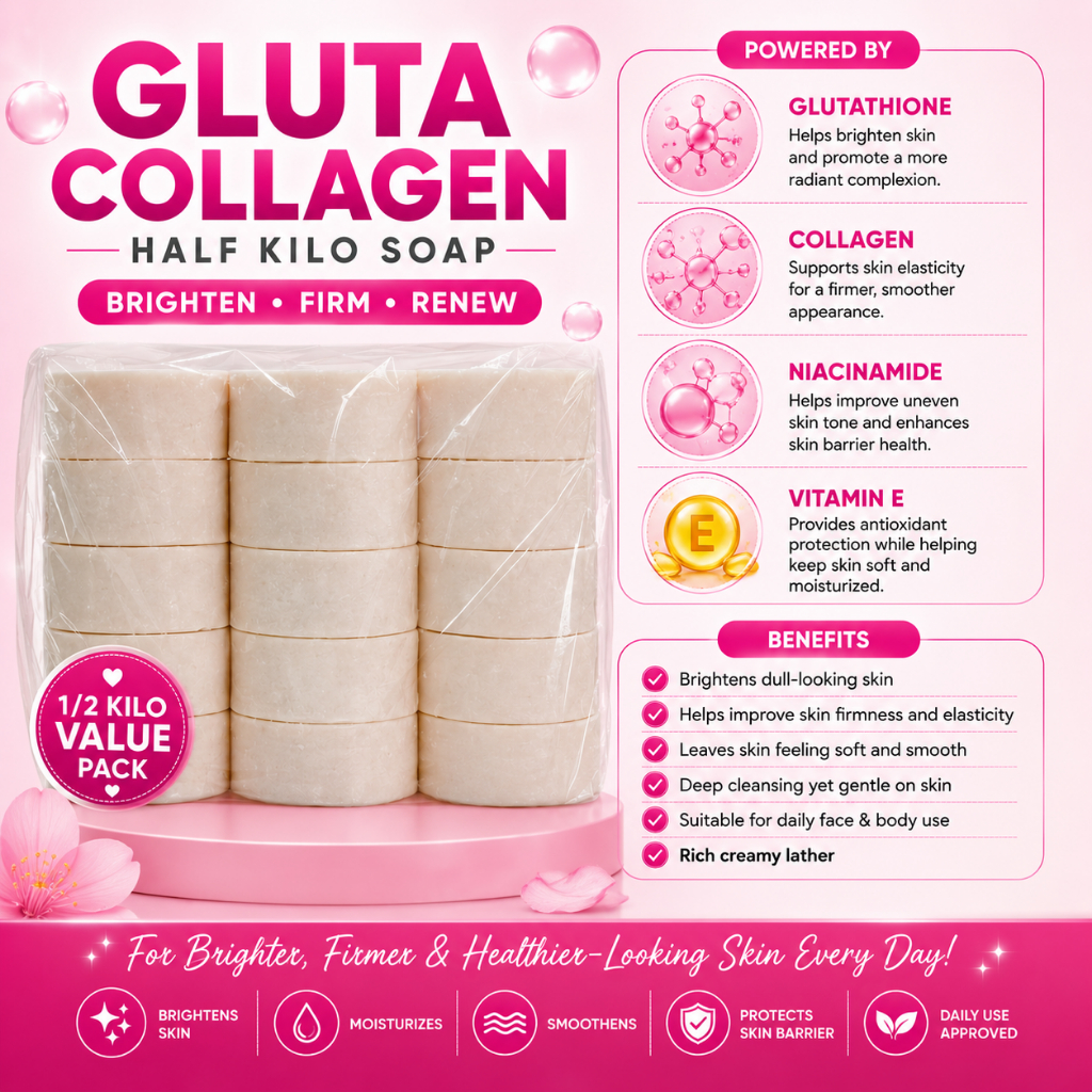 glutathione collagen soap philippines Gluta Half Kilo brightening cleanser with collagen Cagrilintide - Creative Peptides Color:Ruby Onyx كريم نومبوزين الاصلي