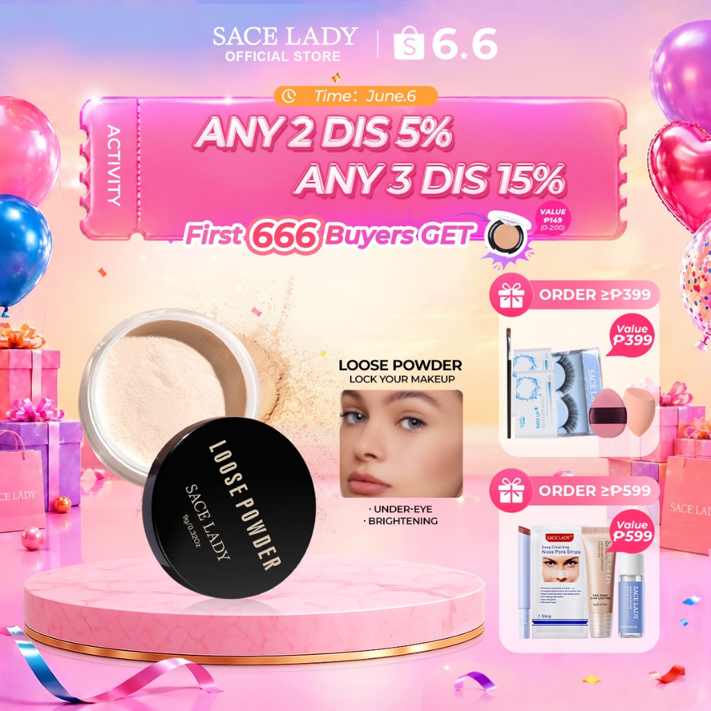 SACE LADY Loose Powder Smooth Oil Control Matte Finished Weightless ...
