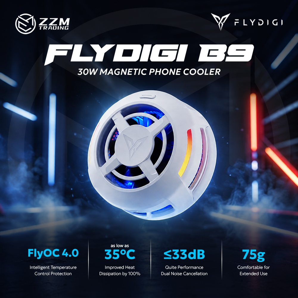 Flydigi B7X B8X Mobile Cooler Magnetic Gaming Fan -16°C Quiet RGB for ...