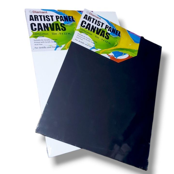 DIAMANT Canvas Board / Canvas Panel Board Primed for Painting | Shopee ...