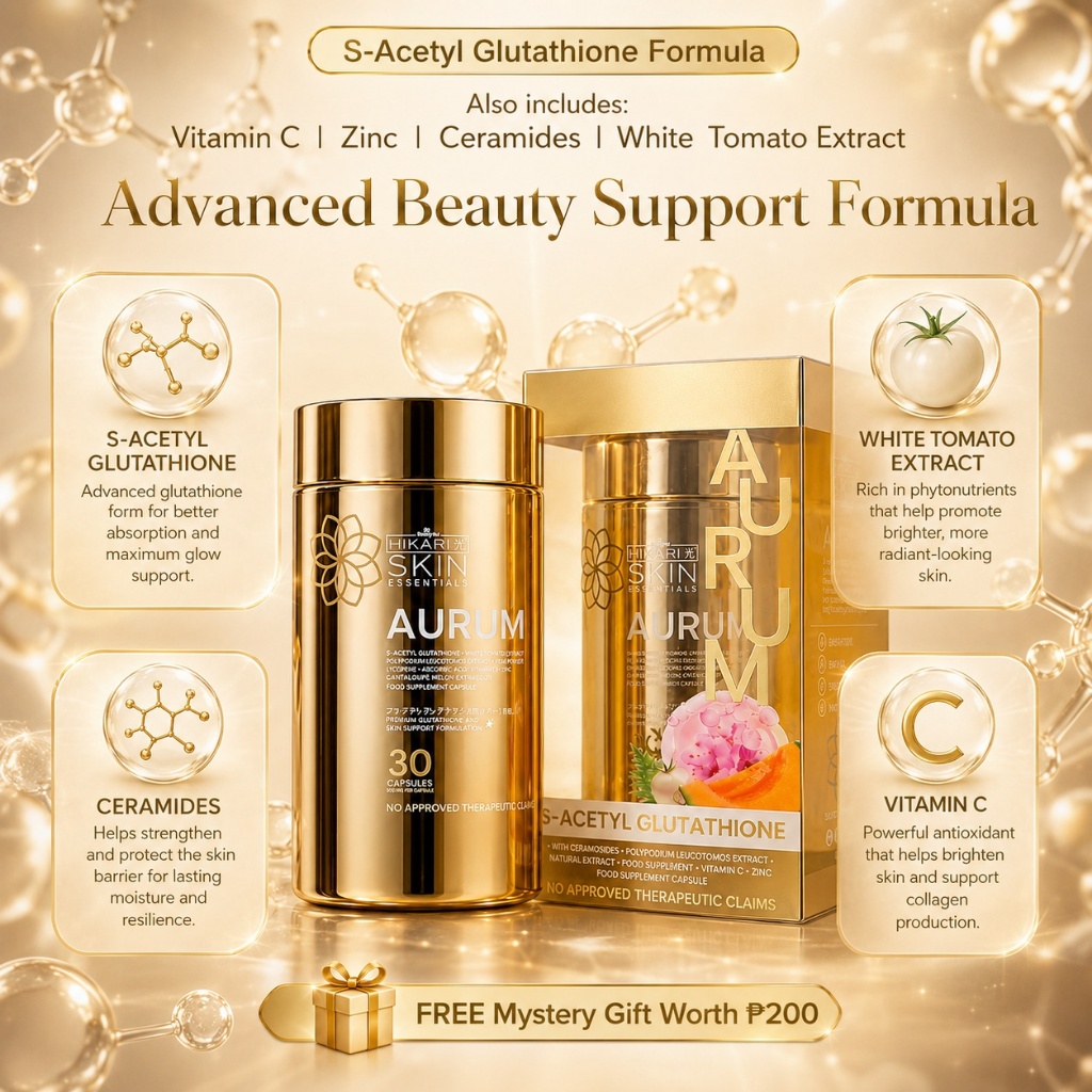 hikari aurum glutathione benefits [BUY 1 GET 1 GIFT] Vitamin C Zinc Beauty Supplement Food Supplement COD Category_Solutions IE Store Perspective: Practical Approach to Size:100 MG