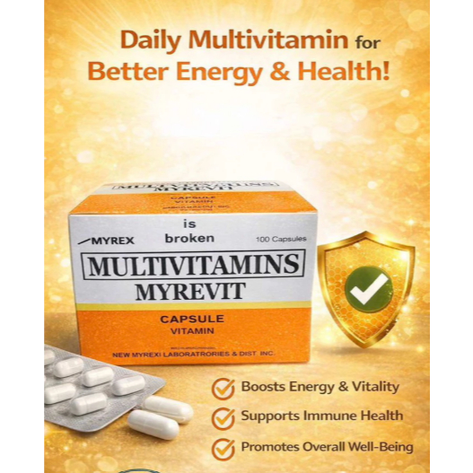 MYREVIT Multivitamins Capsule (100's/box) | Shopee Philippines