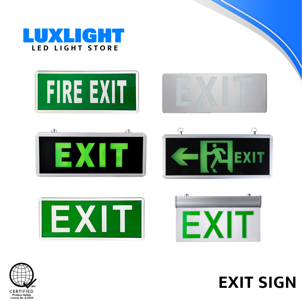 LED Fire Exit Light｜Exit Signage｜Aluminum Stainless and Acrylic｜Exit ...