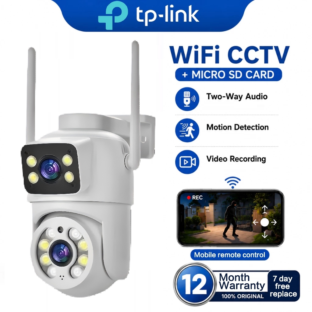 TapoCCTV Camera 4K Dual Lens Outdoor Motion Detection WiFi Wireless ...