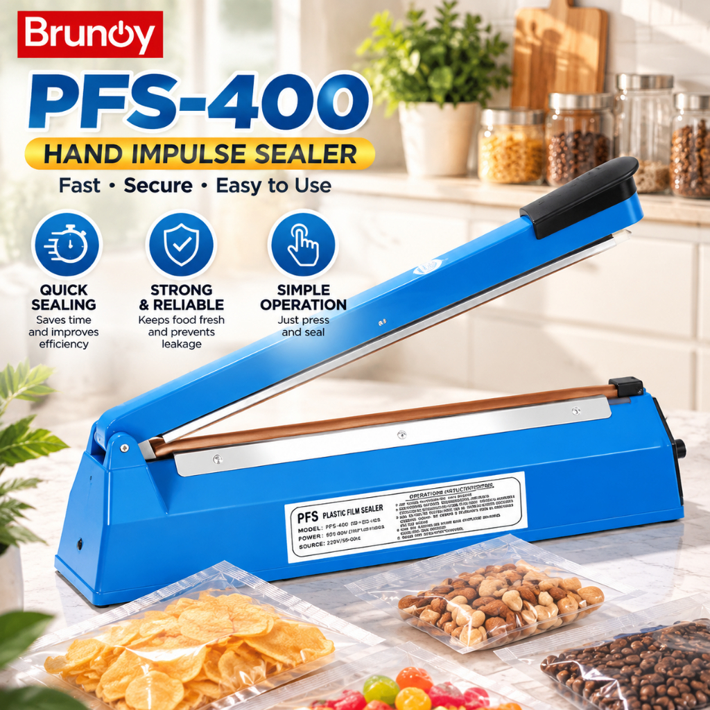Brunoy 200mm Impulse Plastic Bag Sealer Sealing Machine | Shopee ...