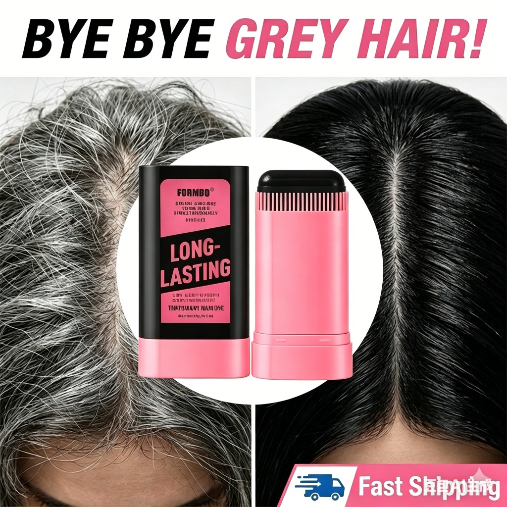 FORMBO Hair Dye Stick Temporary Covers Gray Hair Long Lasting Sweat ...