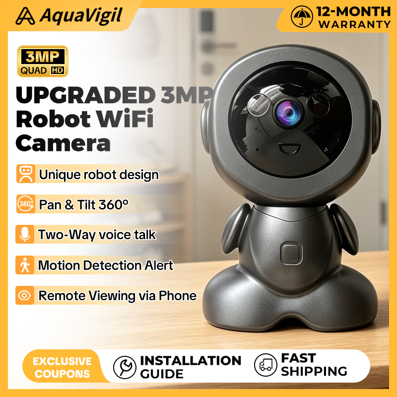V380 Pro Smart Robot CCTV Camera Wifi Connect Cellphone IPTZ ndoor Auto ...