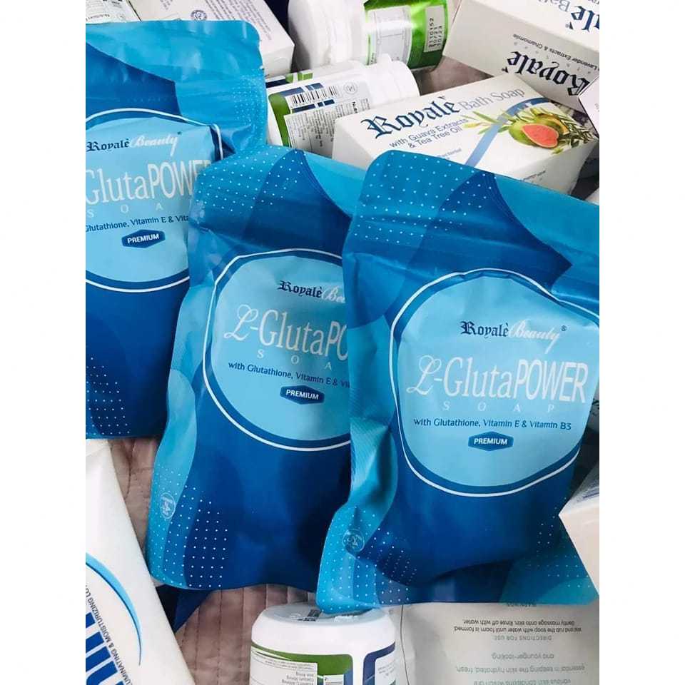 glutathione power royale 130g Royale Gluta Power Soap with Glutathione and Vitamin E