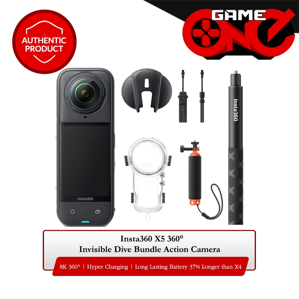 Insta360 X5 8K 360 Action Camera Invisible Dive Bundle | Shopee Philippines