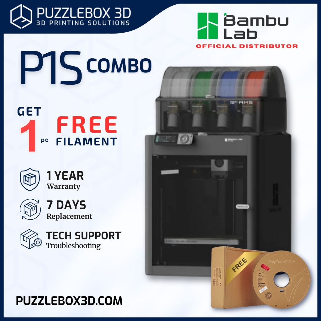 Bambu Lab P1S 3D Printer | P1S Combo | P1P w/ 20000 mm/s² acceleration ...
