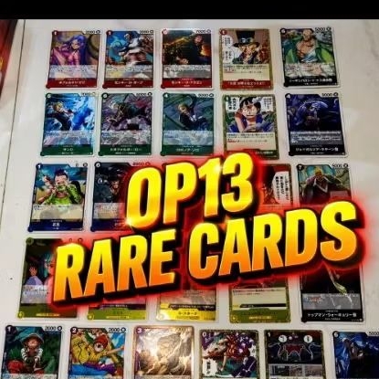 One piece TCG OP13 Rare Cards complete list multiple copies boa luffy ...