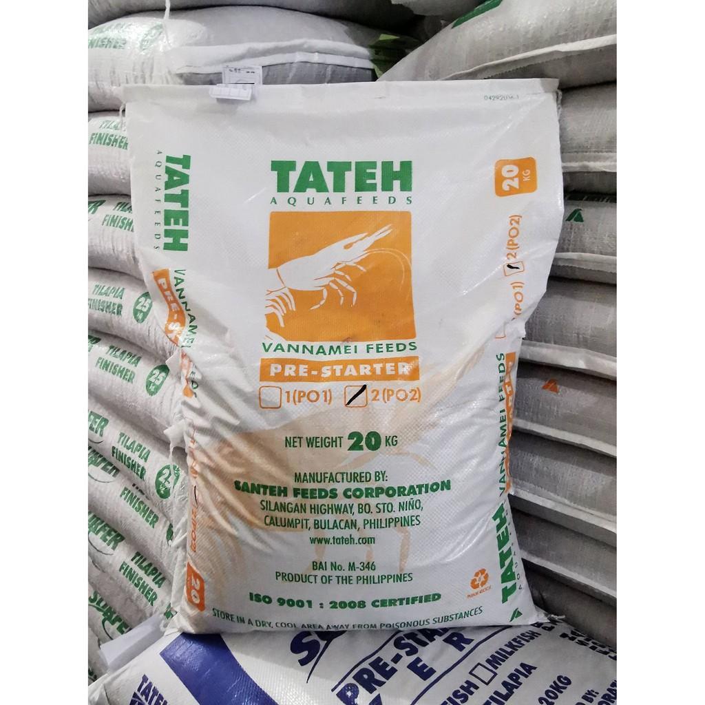 Tateh Aquafeeds Vannamei Pre-Starter Feeds Sinking Pellets PO2 20kg ...