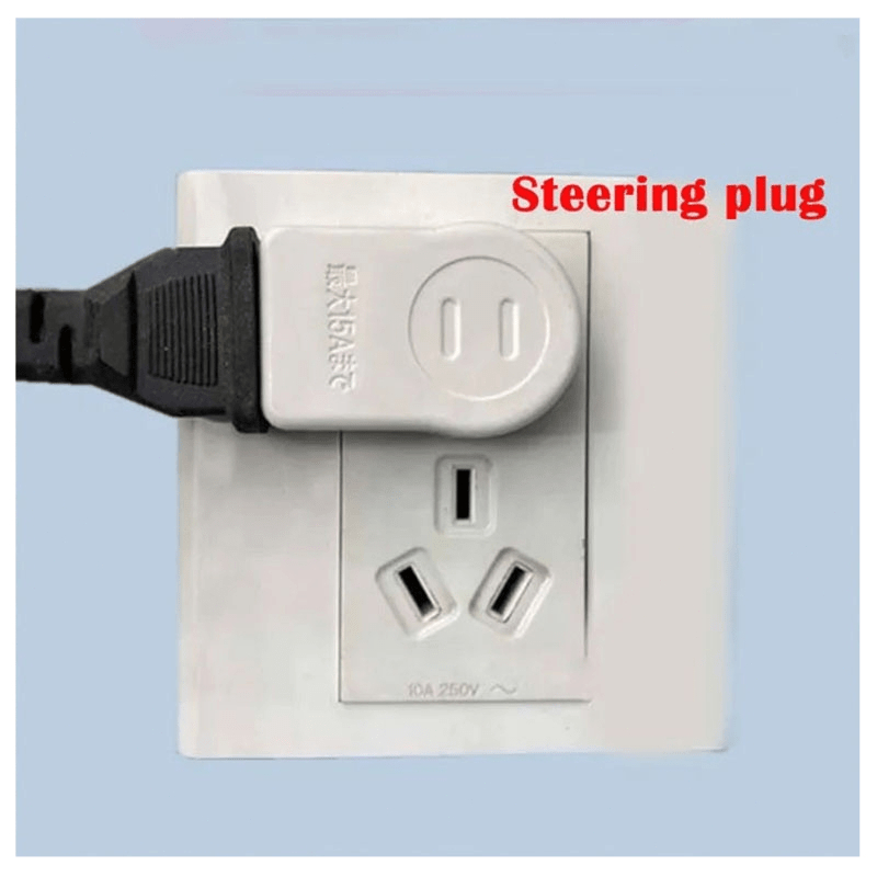 Steering Plug Turning Socket Converter Flat Plug Wall-Mounted Two-Jack ...