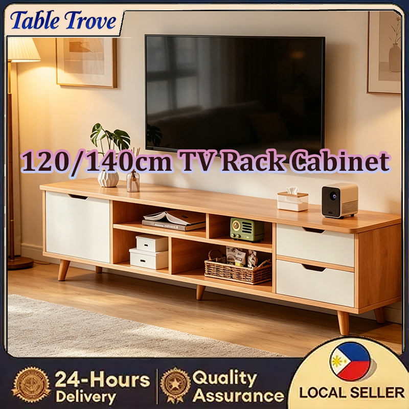TABLRTROVE TV Rack Cabinet Modern Living Room Furniture 120/140cm TV ...