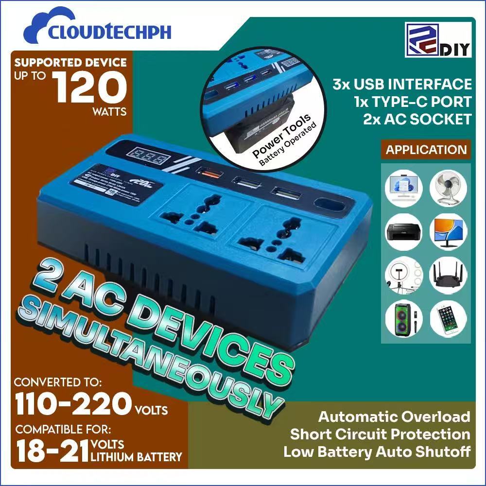 NEW VERSION FM-P3 Dual Port Mini Portable Power Inverter Intelligent ...