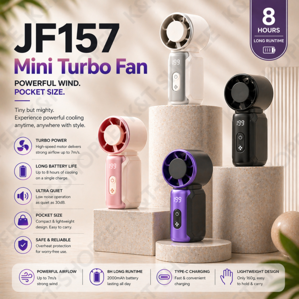 X688 JF157 Turbo Fan 36000mAh Portable Mini Handheld Fan High-Speed ...