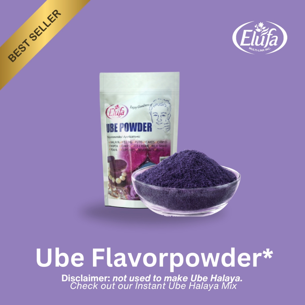 Elufa Ube Powder FP (Flavor Powder)- 115g (Ube champorado, Ube flan ...