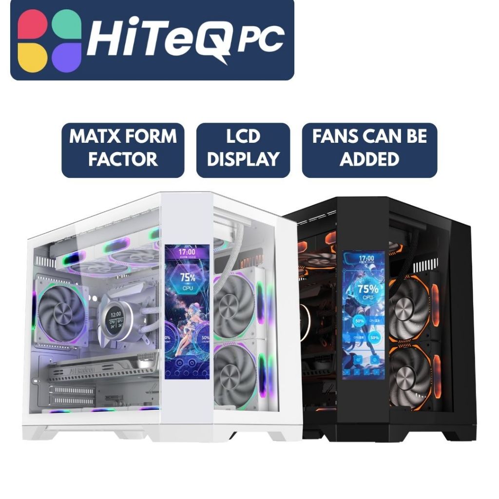 HiteqPC | Coolman Spectra mATX Case with Customizable Digital Display ...
