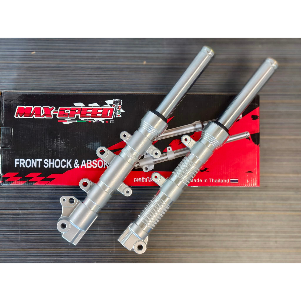 MAX SPEED FRONT SHOCK CLICK PCX NMAX MIO LIGHTENED SILVER | Shopee ...
