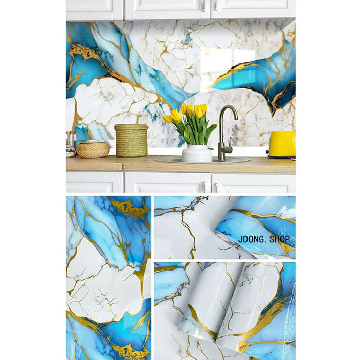 Oil-proof wallpaper sticker kitchen waterproof adhesive wall decor PVC ...