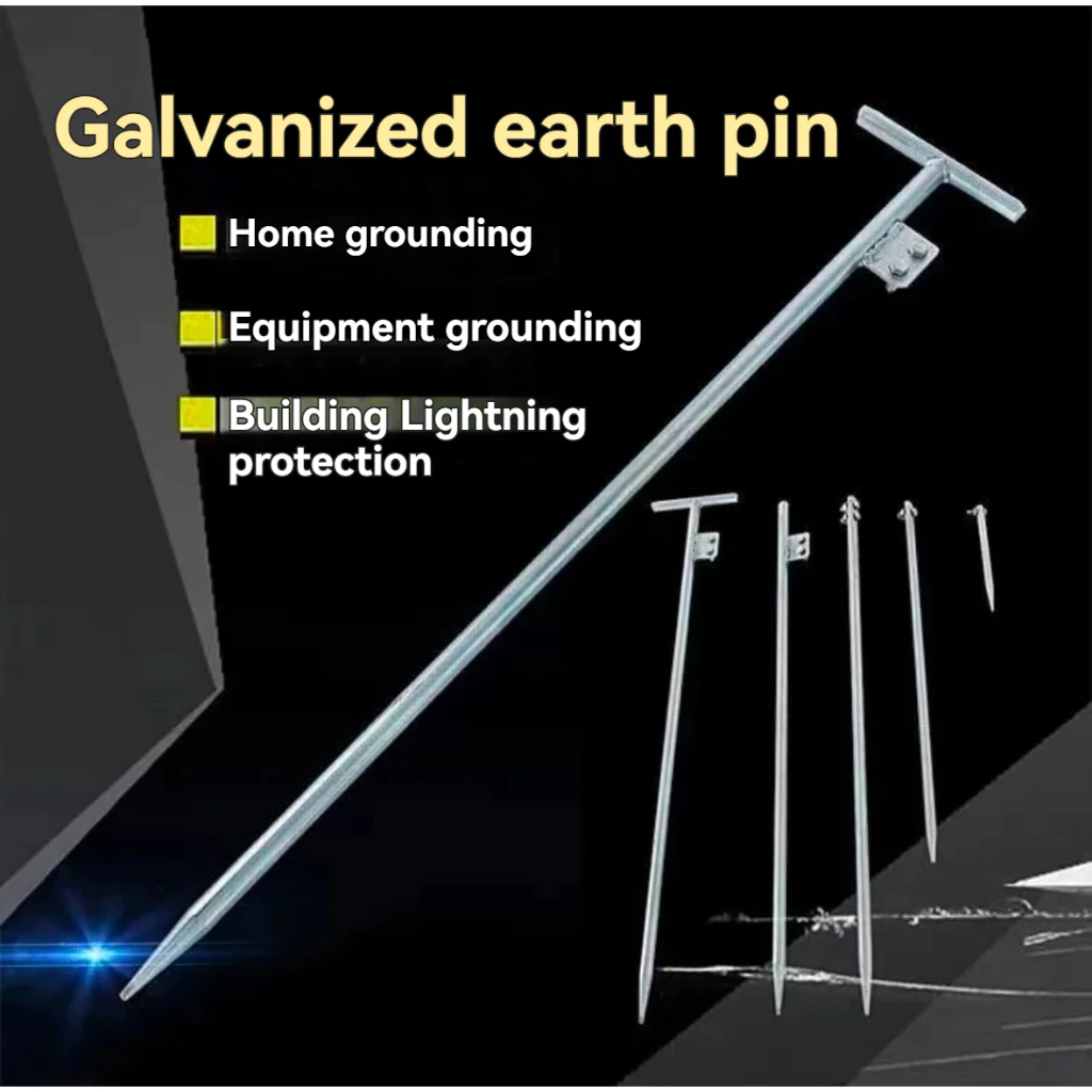 Grounding Rod Grounding Electrode Iron Made Galvanized Earthing Rod for ...