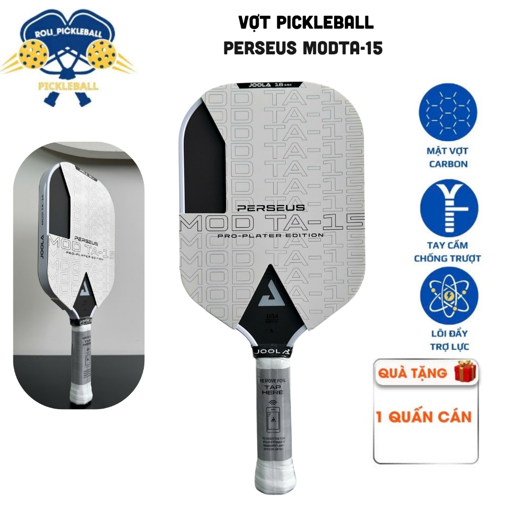 Joola Modta-15 NFC pickleball racket with super power assist, carbon ...