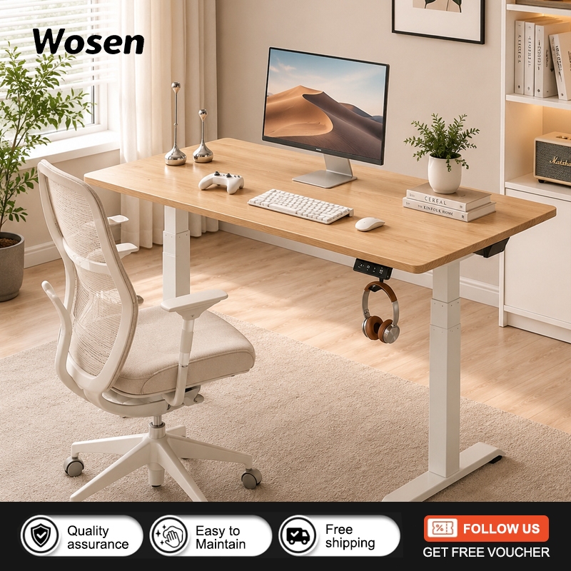 WOSEN Electric Lift Study Table Computer Table Office Table Adjustable ...