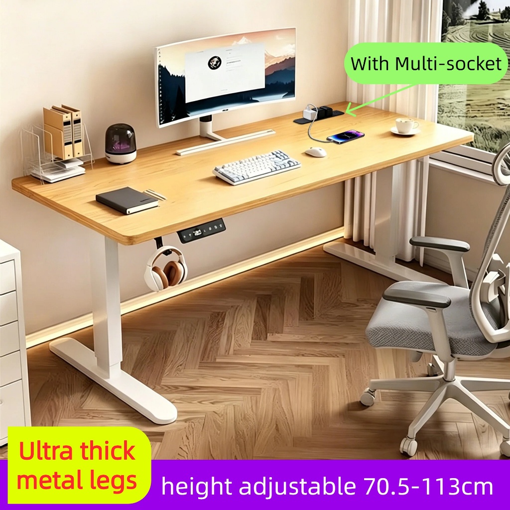 Electric Standing Desk Adjustable Height Computer Desk Smart Gaming ...