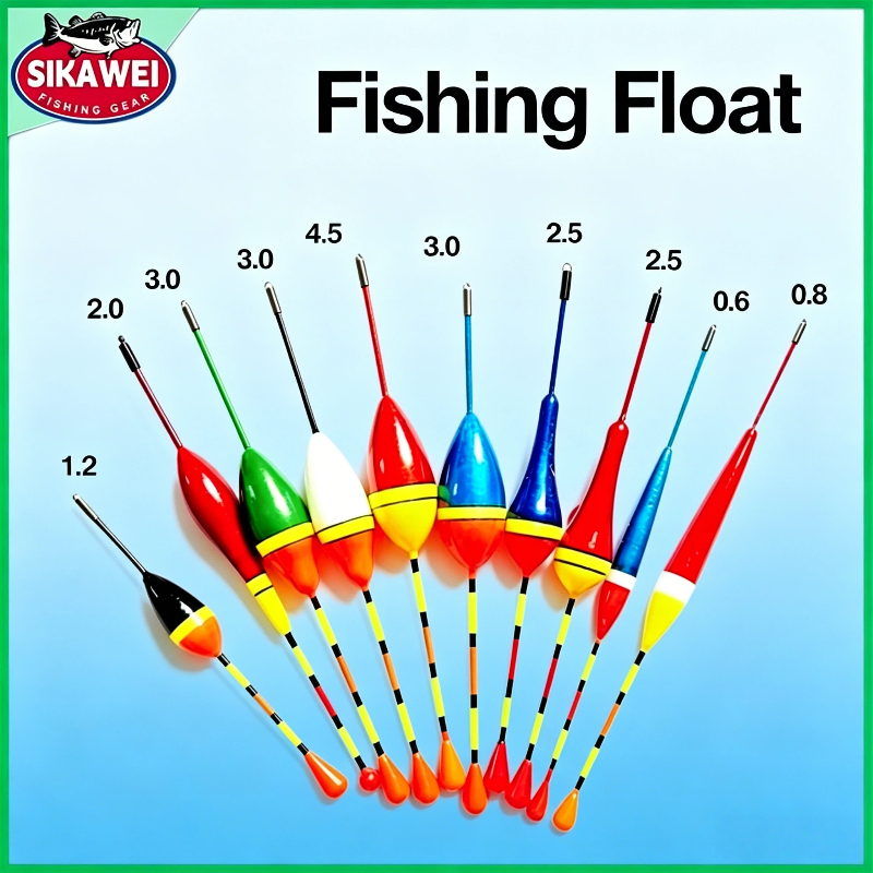 10 colour Fishing Accessories Fishing Floats Set Buoy Bobber Fishing ...