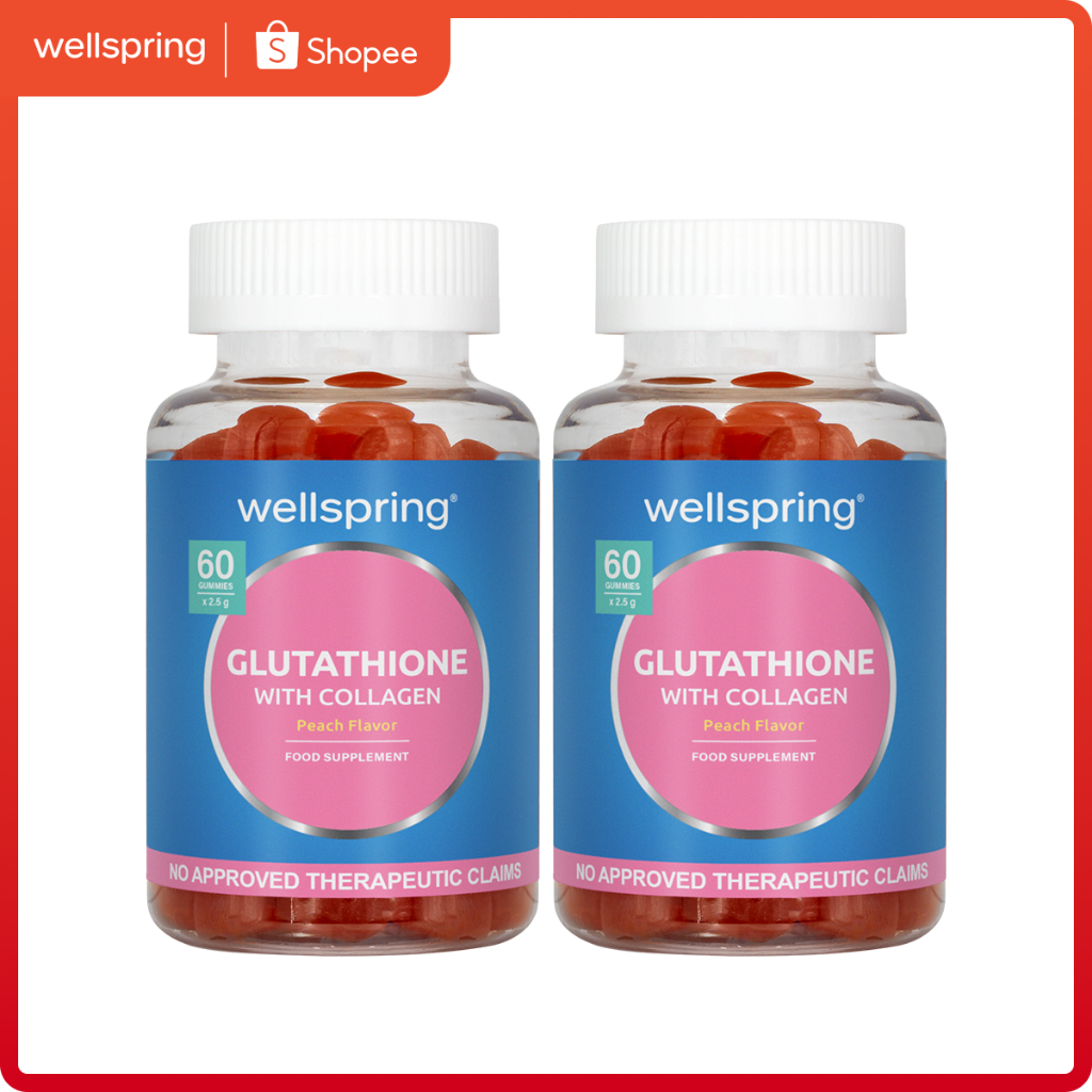 wellspring glutathione WELLSPRING WELLSPRING Glutathione With Collagen Peach Flavor Gummies 30s main image 1
