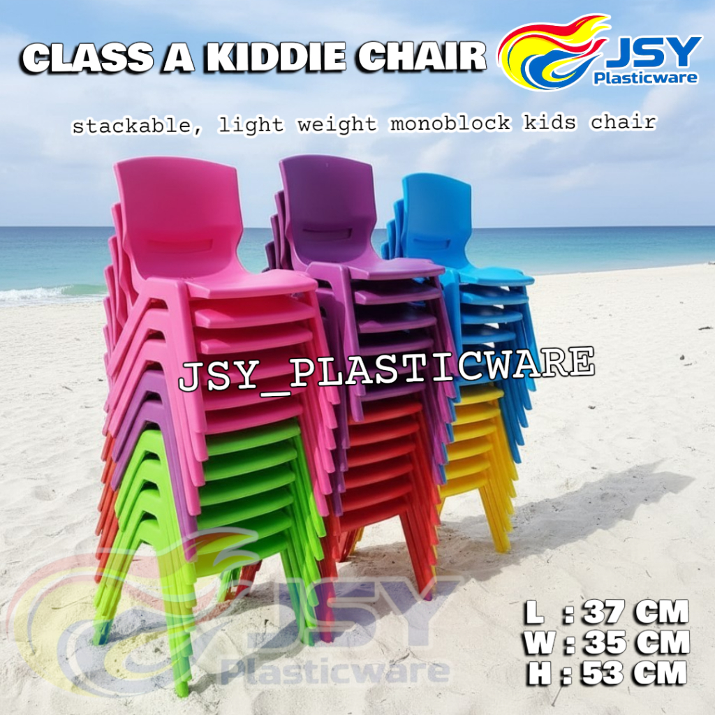 BUNNY Plastic Kiddie Chair or Children Chair Backrest Cute or Colorful ...