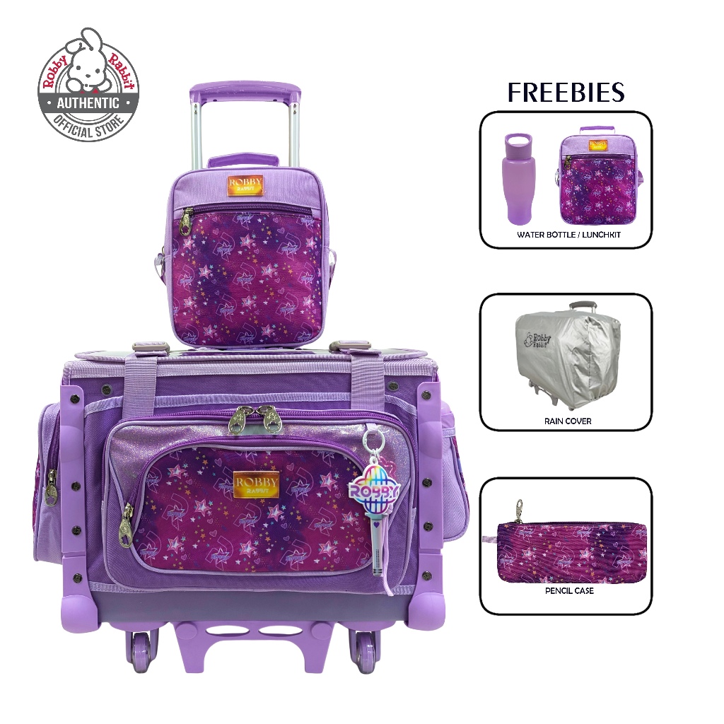 Robby Rabbit Amethyst Pop Medium Box-Type Trolley Bag (Purple) | Shopee ...