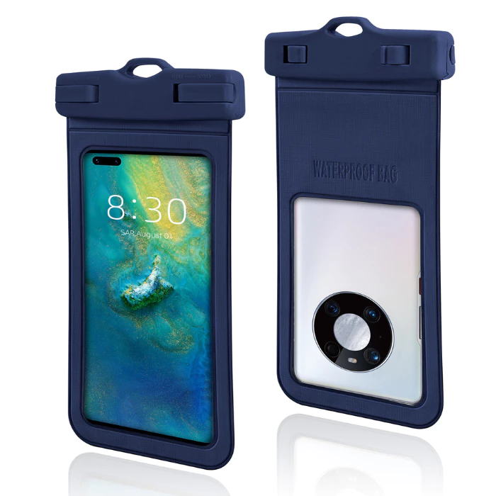 Waterproof phone pouch for beach trips