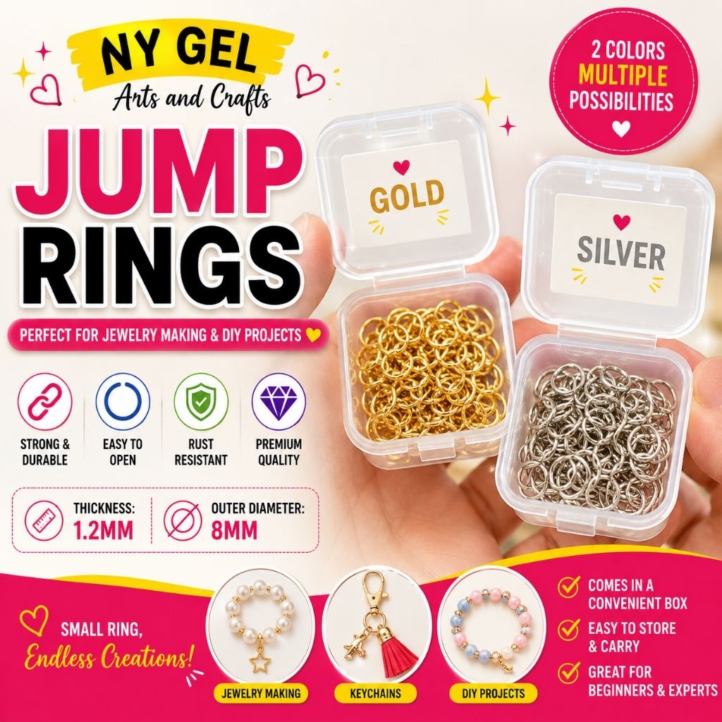 Jump Rings for Keychains Open Jump Rings for Jewelry Making DIY ARTS ...