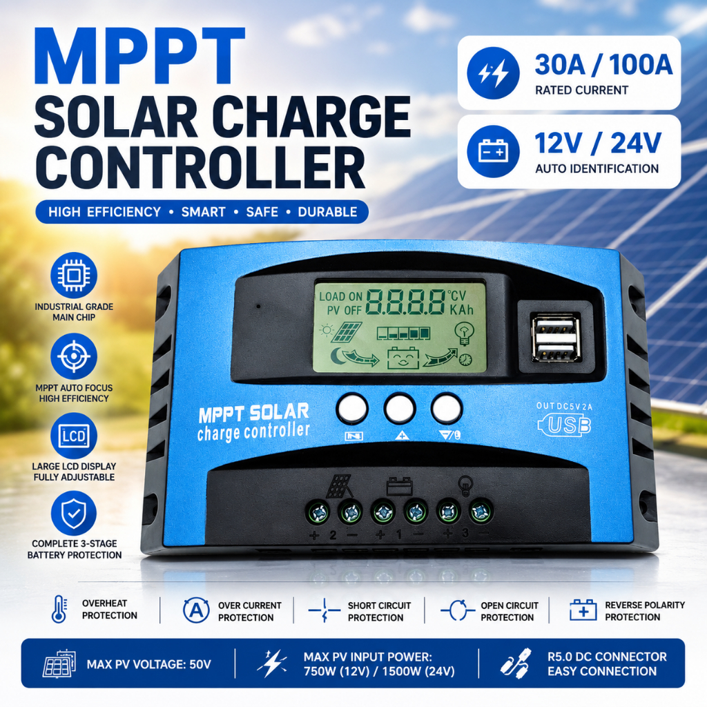 MPPT Solar Charge Controller, Maximize Power