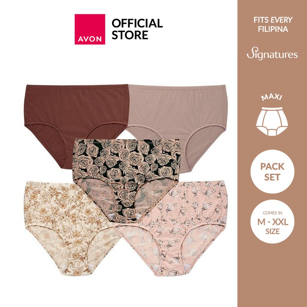 AVON INTIMATES | SIGNATURES Cathy 5-In-1 Maxi Panty (5pcs/Pack) | Women ...