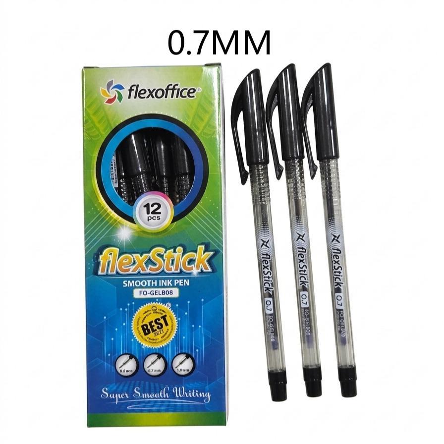 Flexoffice flexStick flexstok 0.5mm 0.7mm smooth ink pen FO-GELB08 ...