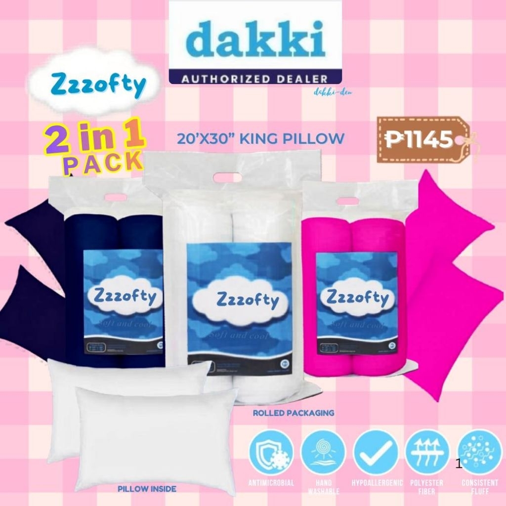 Shop dakki pillow king size for Sale on Shopee Philippines