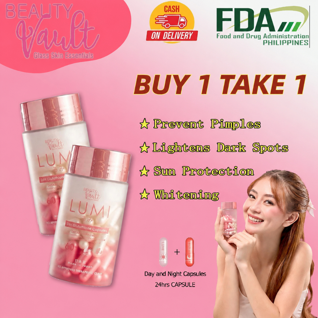 beauty vault glutathione LUMI 24H Capsules 60 Capsules lumi beauty vault glutathione A