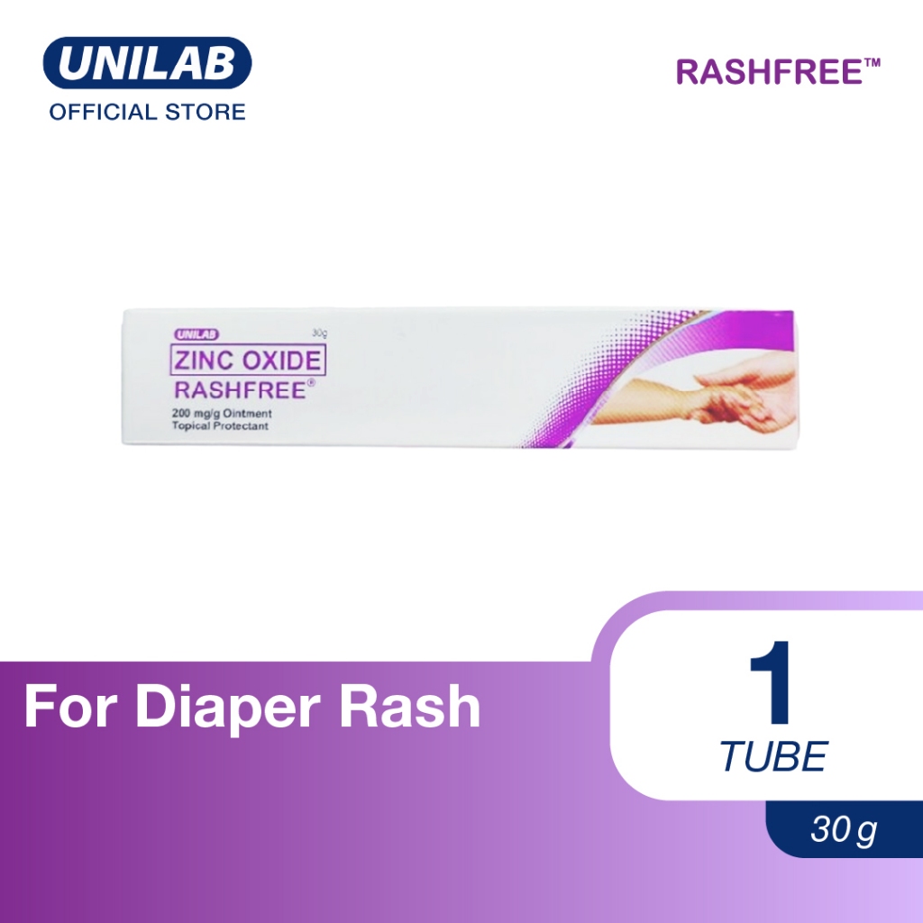 (Zinc Oxide) Rashfree 30g Ointment (Topical Skin Protectant for diaper ...