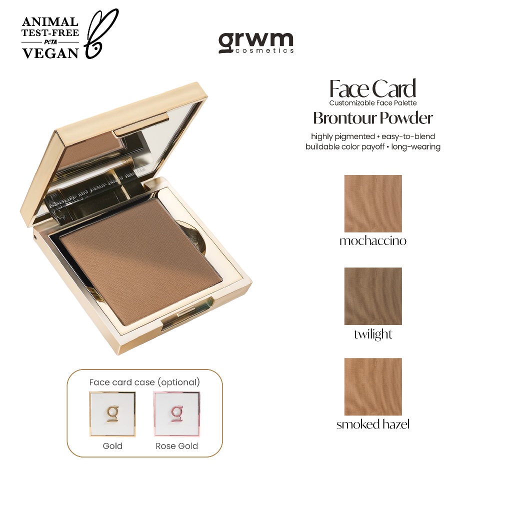 GRWM Cosmetics Face Card Brontour Powder | Shopee Philippines