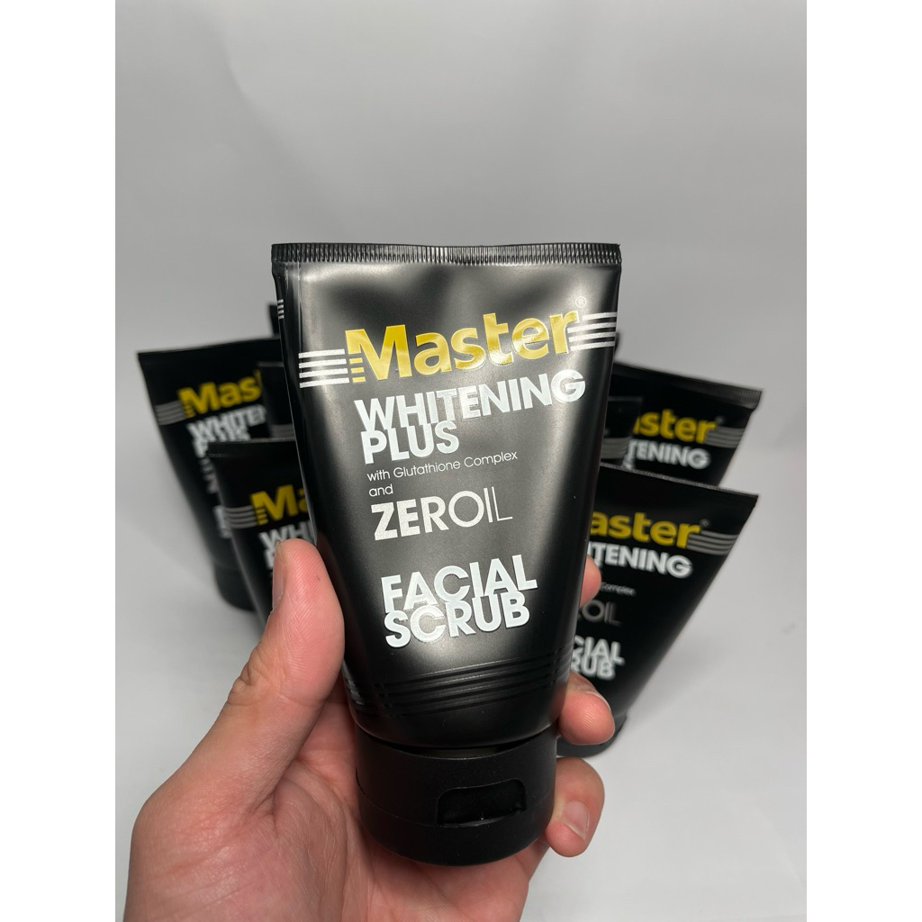 Master Whitening Plus Facial Scrub 100g with Glutathione Complex & Zeroil (Deep Cleansing)