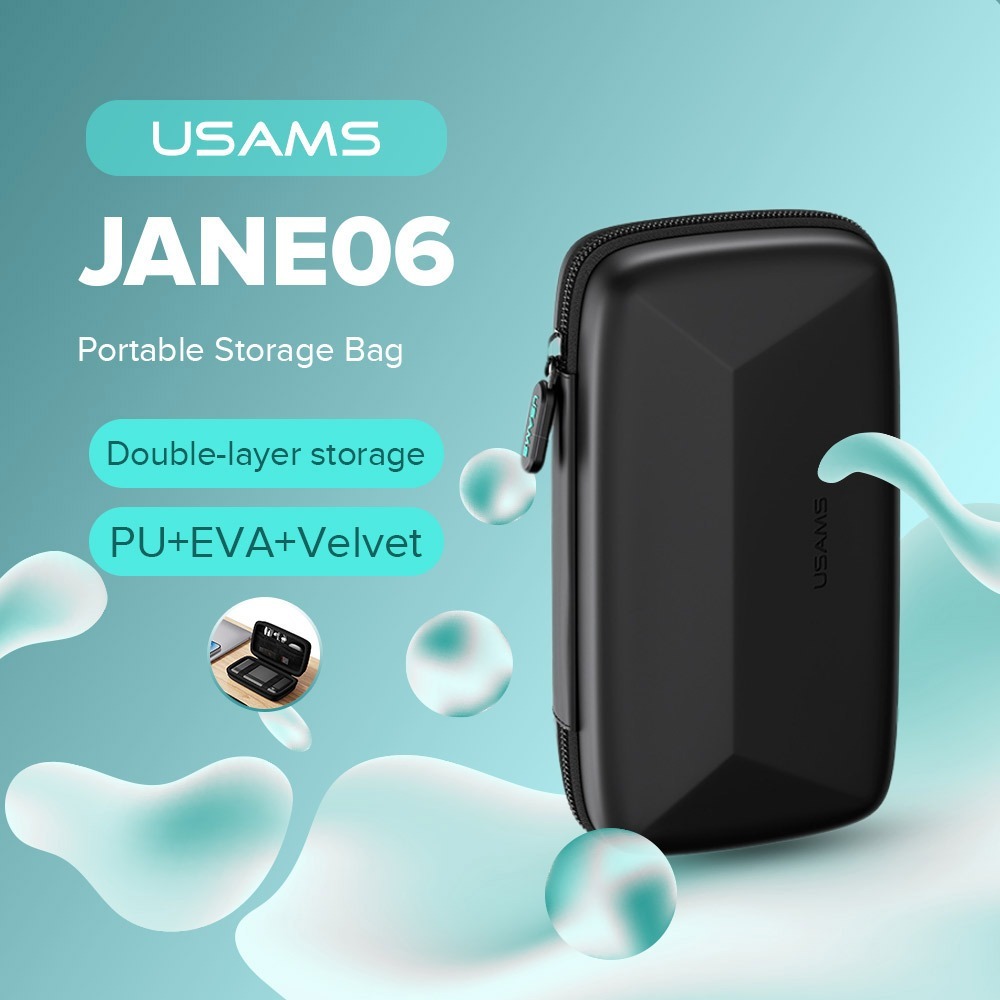 Usams Jane 06 6.7-inch Portable Storage Bag EVA Hard Shell Water ...