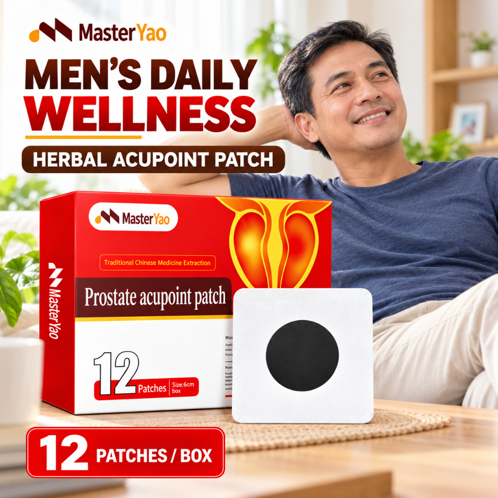Men's Wellness Herbal Patch 12pcs | Prostate Acupoint Patch for Daily ...