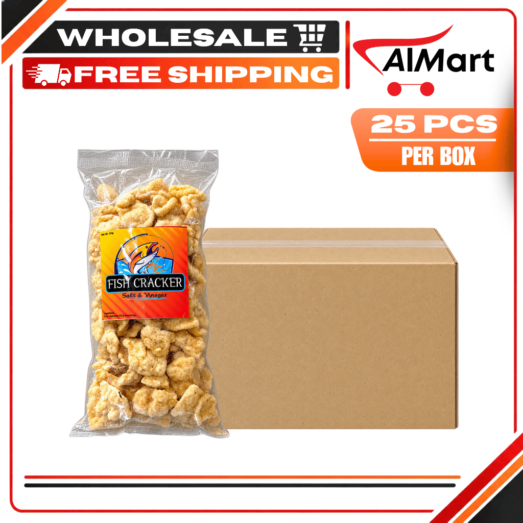 WHOLESALE! FISH CRACKER SALT VINEGAR 175GRAMS (25 PIECES PER BOX ...