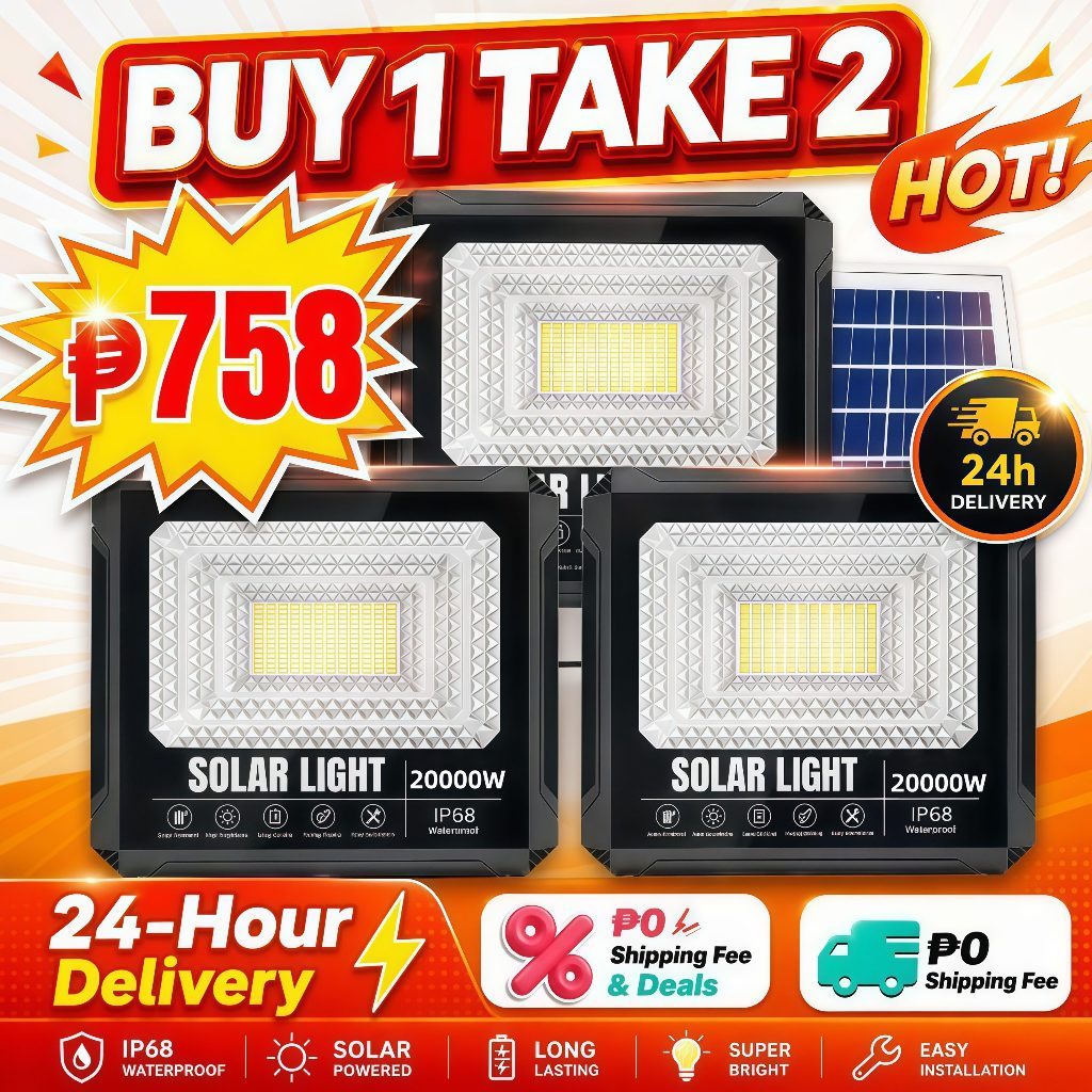 200000W Buy 1 Take 2 solar light outdoor waterproof Flood Light ip68 ...